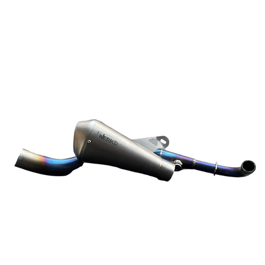 125cc TITANIUM EXHAUST SYSTEM